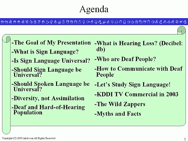 Agenda